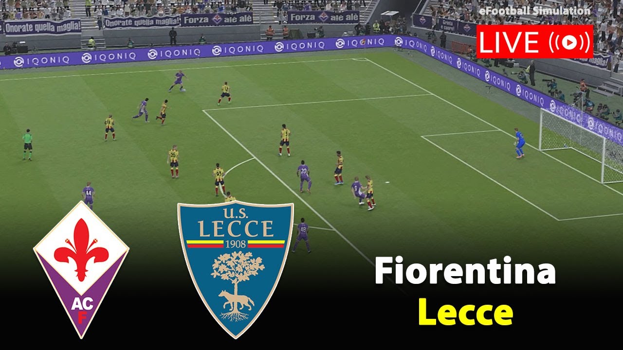 🚨 Live Fiorentina vs Lecce | Serie A 2025/26 Simulation on PES21