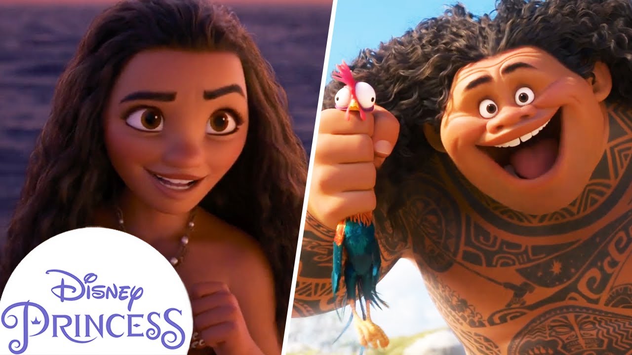 Moana & Maui's Funniest Moments 😂 | Disney Princess