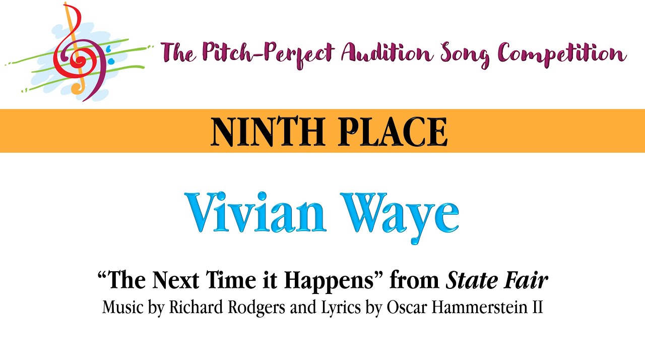 Vivian Waye's 9th Place Audition for 'The Next Time It Happens' 🎶