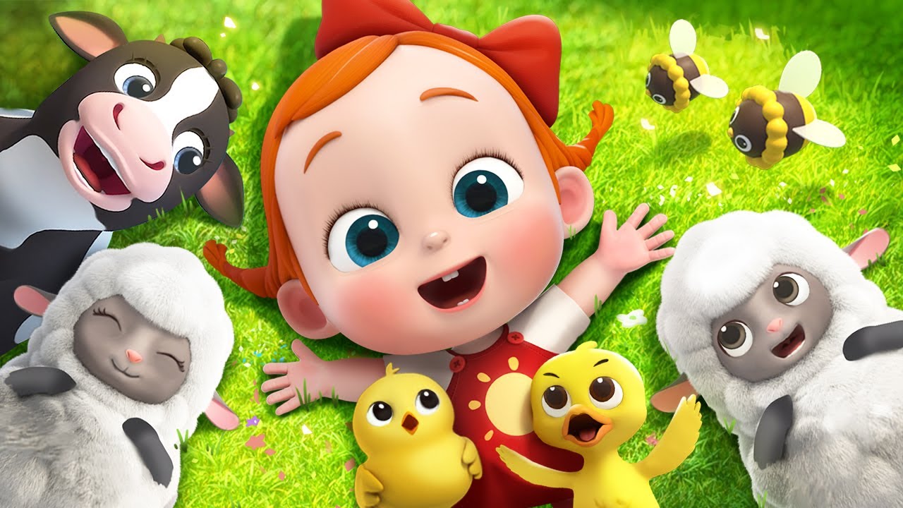 مزرعة ممتعة مع حيوانات للأطفال 🐮