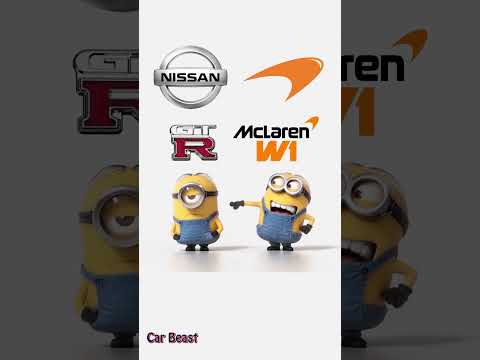 McLaren W1 vs Nissan GTR minions style#tiktok #sportscar #funny #status #viralvideo #money #gtr #fyp