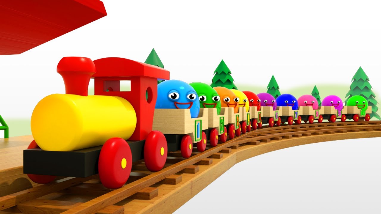 Обучающий мультфильм для малышей: Учим цвета и цифры с паровозиком Тино 🚂