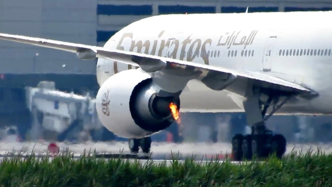 Emirates Plane Catches Fire in Boston ✈️