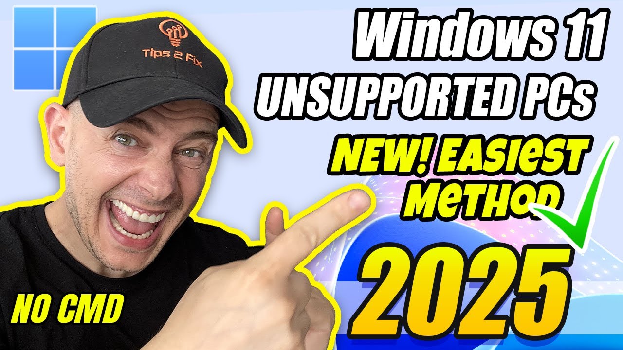 How to Install Windows 11 on Unsupported PCs (2025) – Easiest Updated Method!