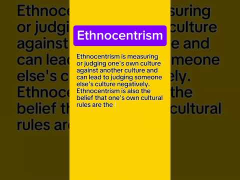 #Ethnocentrism #CulturalAwareness #SociologyFacts #BeOpenMinded#sociology