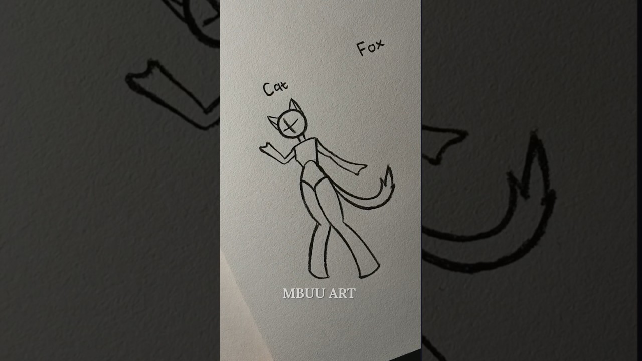 Draw Animal Stickman Body: Easy Tutorial ✏️