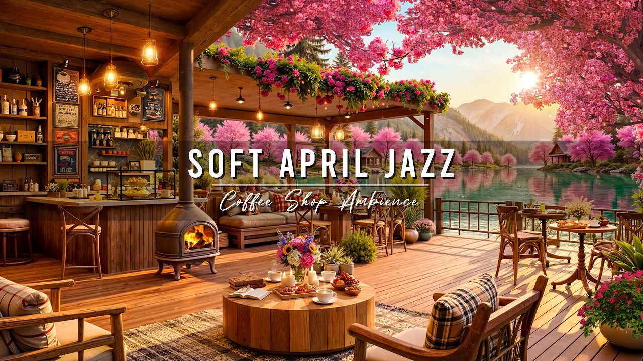 Relaxing Spring Jazz & Cafe Ambience 🎶