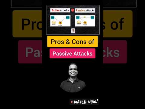 Passive Attacks Explained | Easy to Launch, Hard to Detect? #shorts - 364 ๐ฅ
