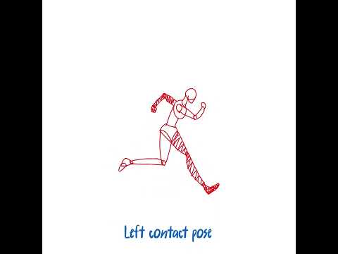 Run cycle key poses #animation #framebyframe #2danimation