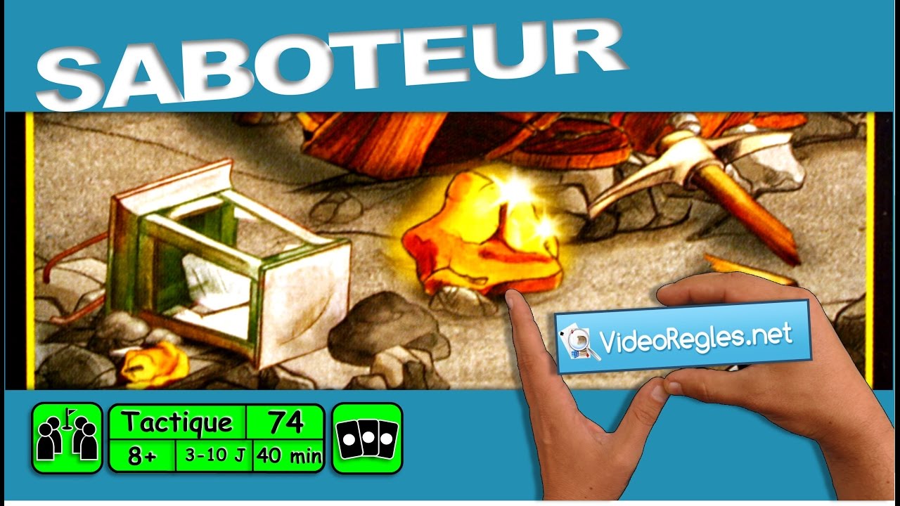Règles vidéo du jeu Saboteur 🎲