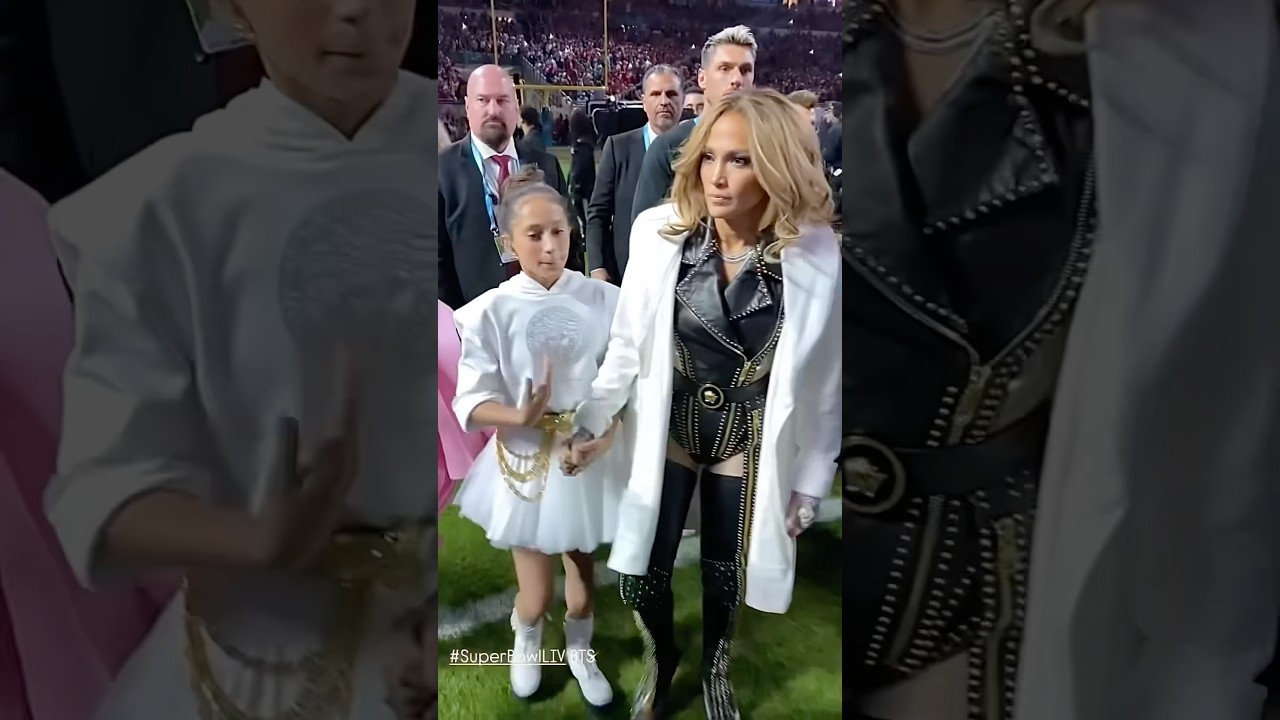 Jennifer Lopez & Emme Shine at the Super Bowl Halftime Show ✨