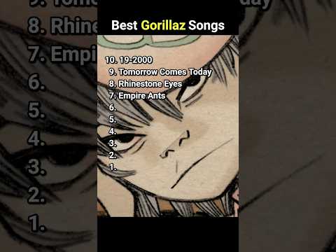 Top 10 Best Gorillaz Songs #gorillaz #top10 #bestsongs #bestmusic
