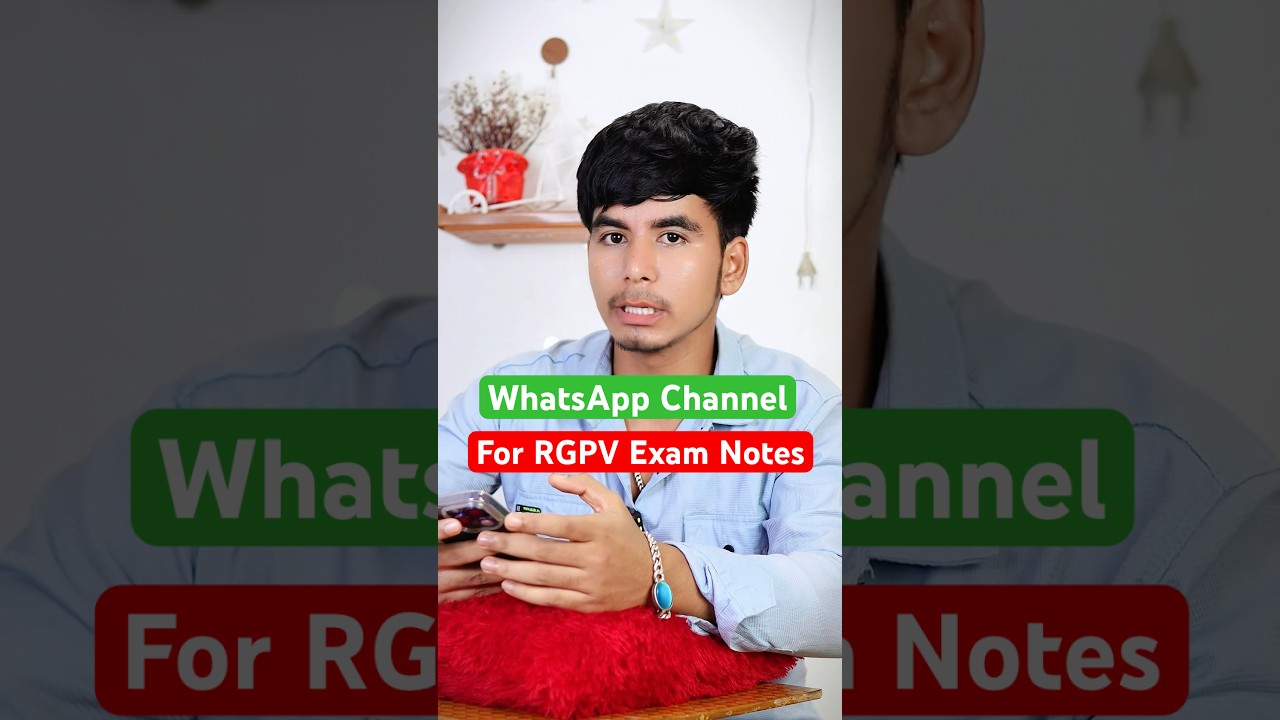 WhatsApp Channel for RGPV Exam Key Topics and Questions | @Growwithfarooque