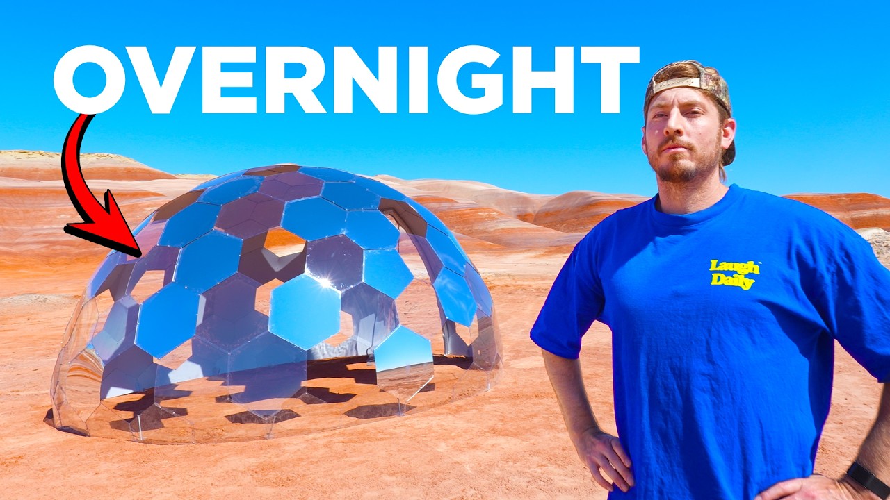 Overnight Survival in a Mirror Dome House 🏜️