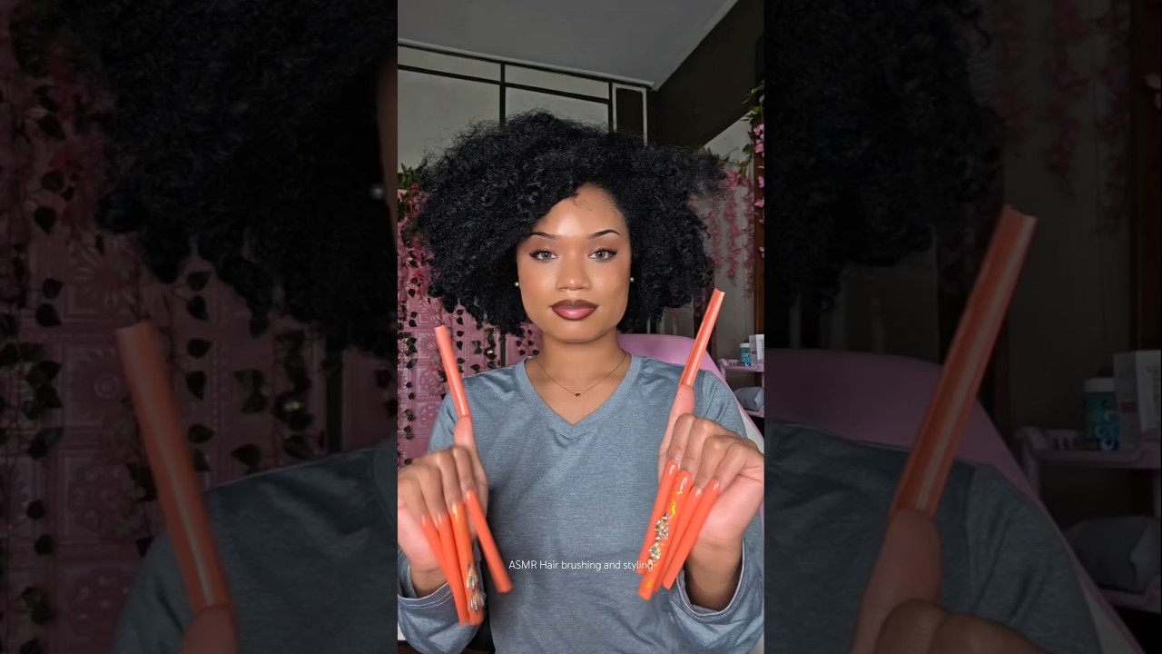 ASMR Hair Brushing & Styling 😳