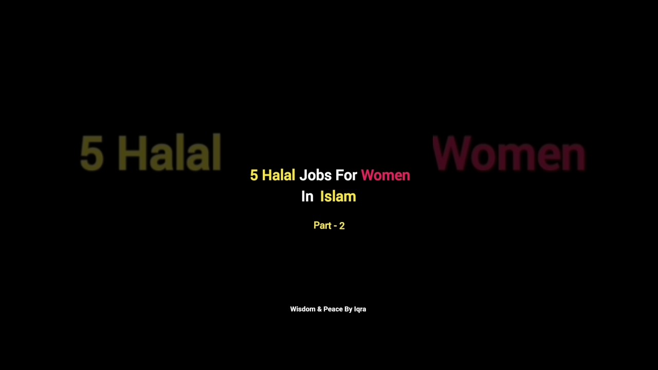 5 Halal Jobs For Women In Islam #shorts #islamicshorts #allah #deen #halal #jobs #islam #education