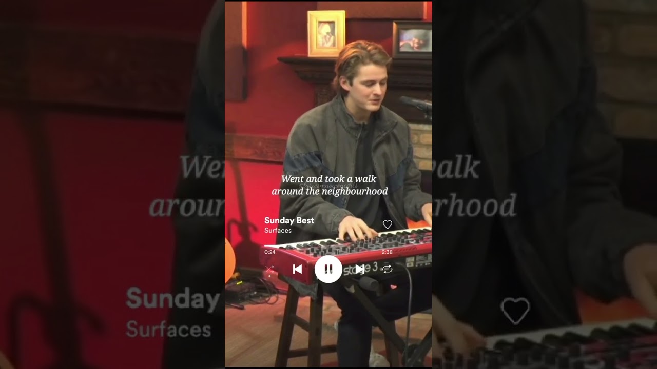 Sunday Best Lyrics by Surfaces ๐ถ