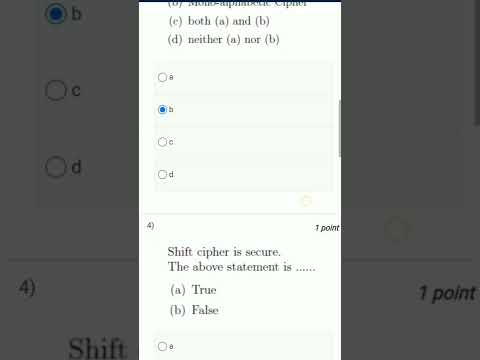 Cryptography and network security nptel assignment 1 answers
