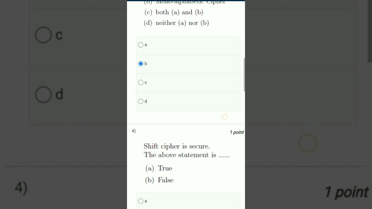 Cryptography & Network Security NPTEL Assignment 1 Solutions 📚
