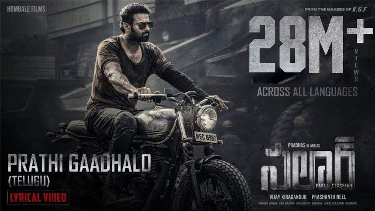 Prathi Gaadhalo from Salaar: New Hit Single by Prabhas & Prashanth Neel 🎶