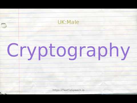 How to pronounce cryptography