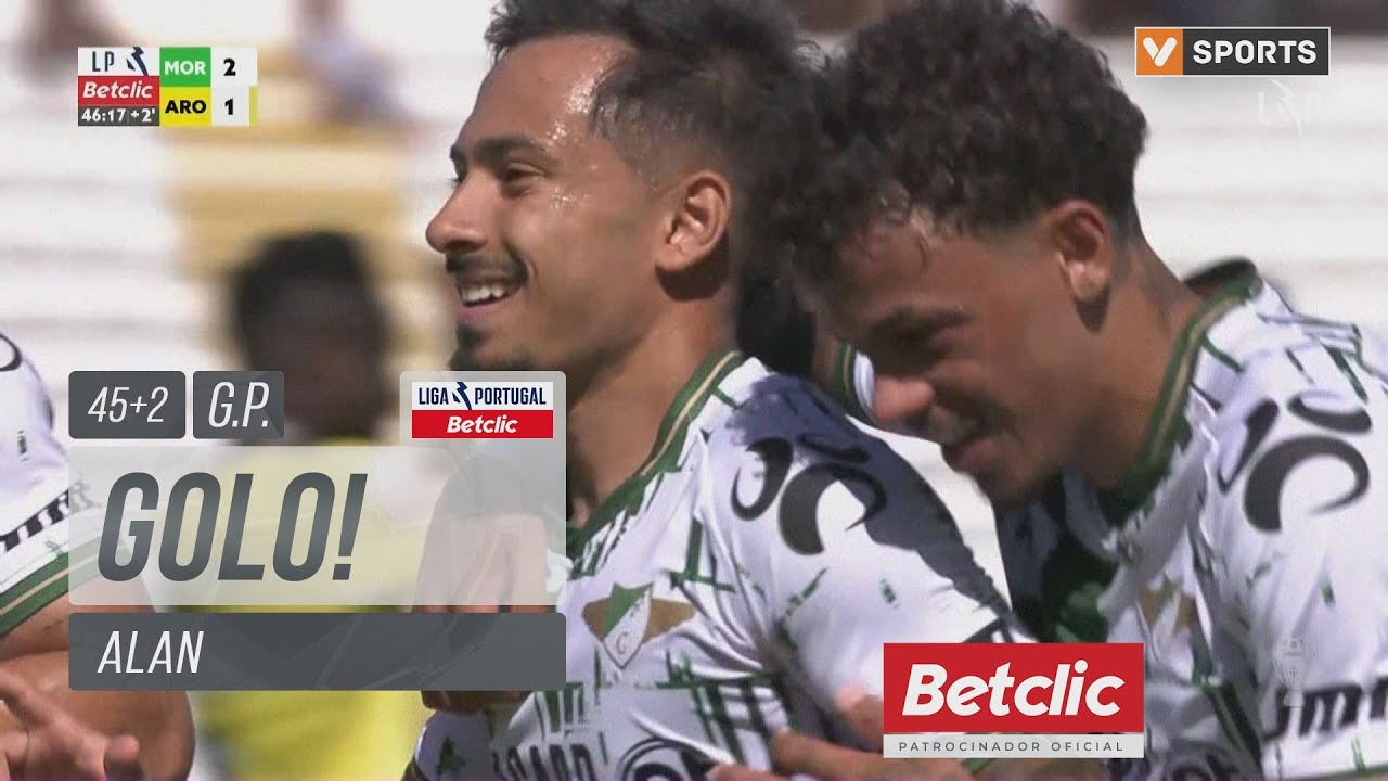 Golo de Golo Alan garante vitória do Moreirense sobre Arouca ⚽