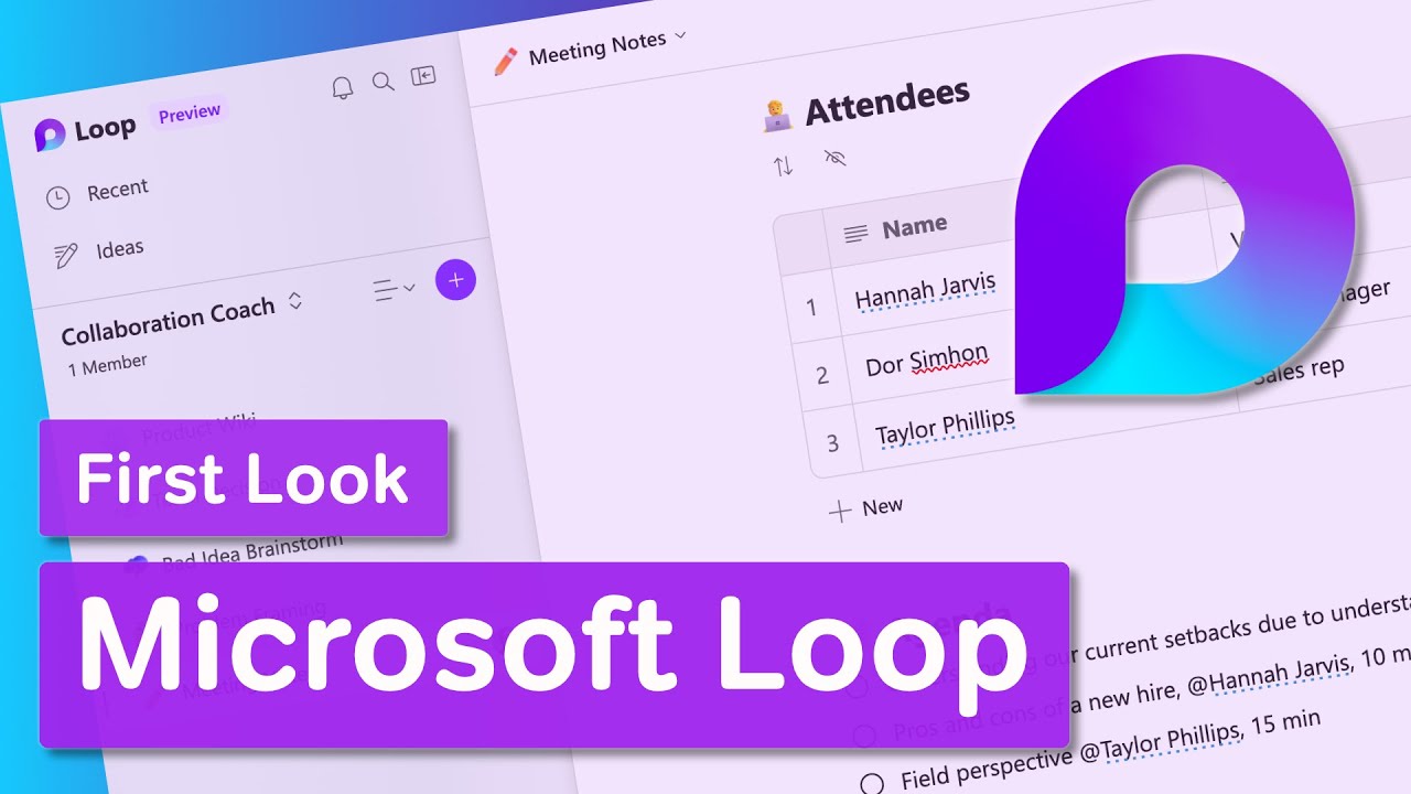 First Look at the Microsoft Loop App 🚀