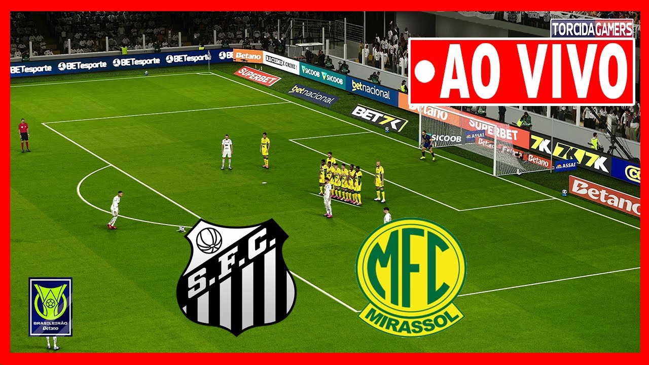 Santos x Mirassol AO VIVO - Brasileirão 2025 ⚽