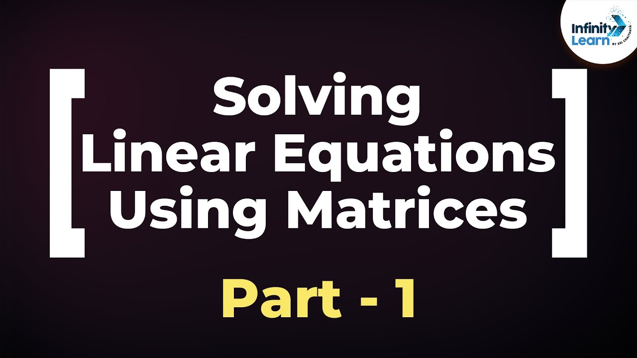 Master Matrices & Systems of Linear Equations | Part 1 | Don't Memorise 📚