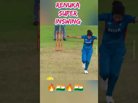 #🇮🇳Renuka thakur super inswing bowling 🔥#shorts