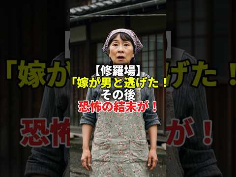 ㊗️20万再生✨【修羅場】嫁が男と逃げた!→恐怖の結末が! #修羅場 #恐怖