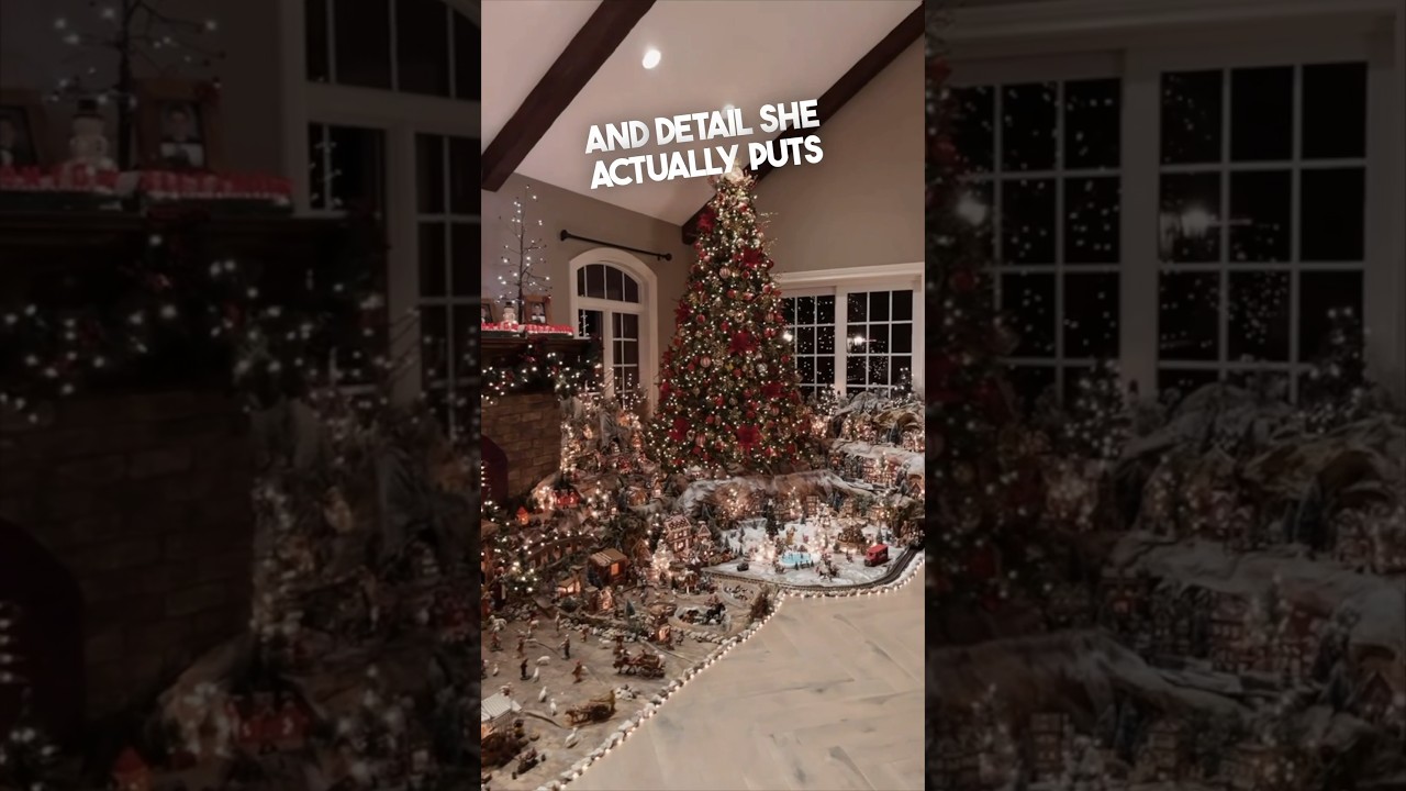 This grandma’s Christmas decorations are amazing ❤️