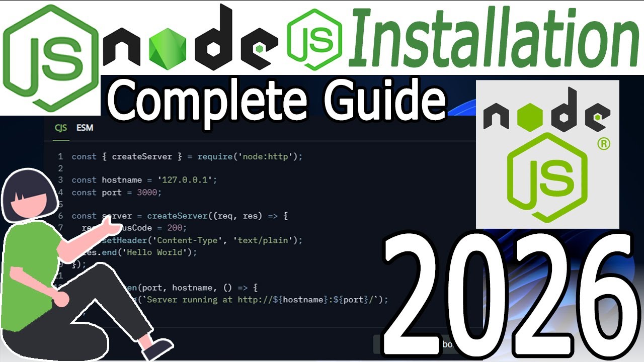 Install NodeJS on Windows 10/11 (2026 Guide) 🚀