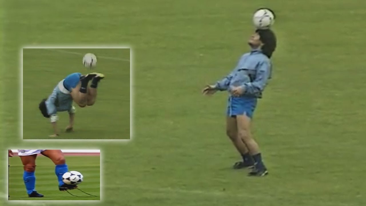Diego Maradona's Incredible Training Skills & Tricks ⚽️