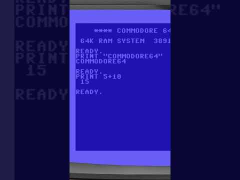 Der PRINT Befehl in C64 Basic #C64 #retrocoding #retrocomputer #coding #basic #shortsmitmarietta