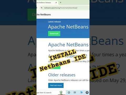 Install Netbeans IDE 2024 #shortsfeed #java #apache #ytshorts #trending