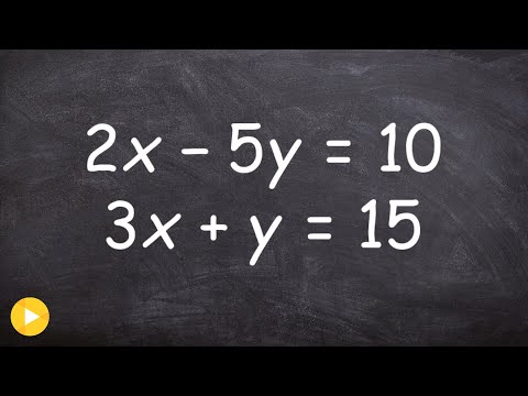 How to solve a system of equations by graphing