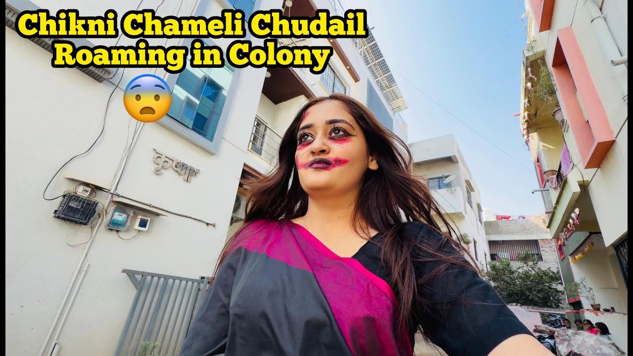 Chudail Costume Surprise in Colony 😱