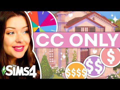 Each Room is a Different BUDGET Using ONLY CUSTOM CONTENT in The Sims 4