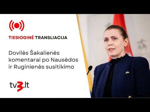 Tiesiogiai: pirmieji Šakalienės komentarai po atstatydinimo pareiškimo