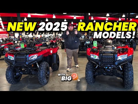 NEW 2025 Honda Rancher 420 4x4 ATV Models with Big HAM!