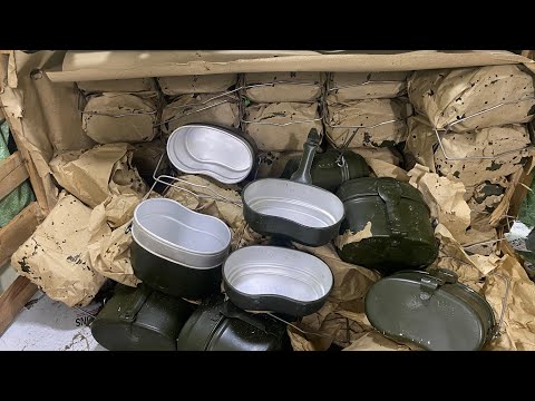 ( 31-10-2025) Khui kiện cà mèn nhôm Liên Xô lưu kho