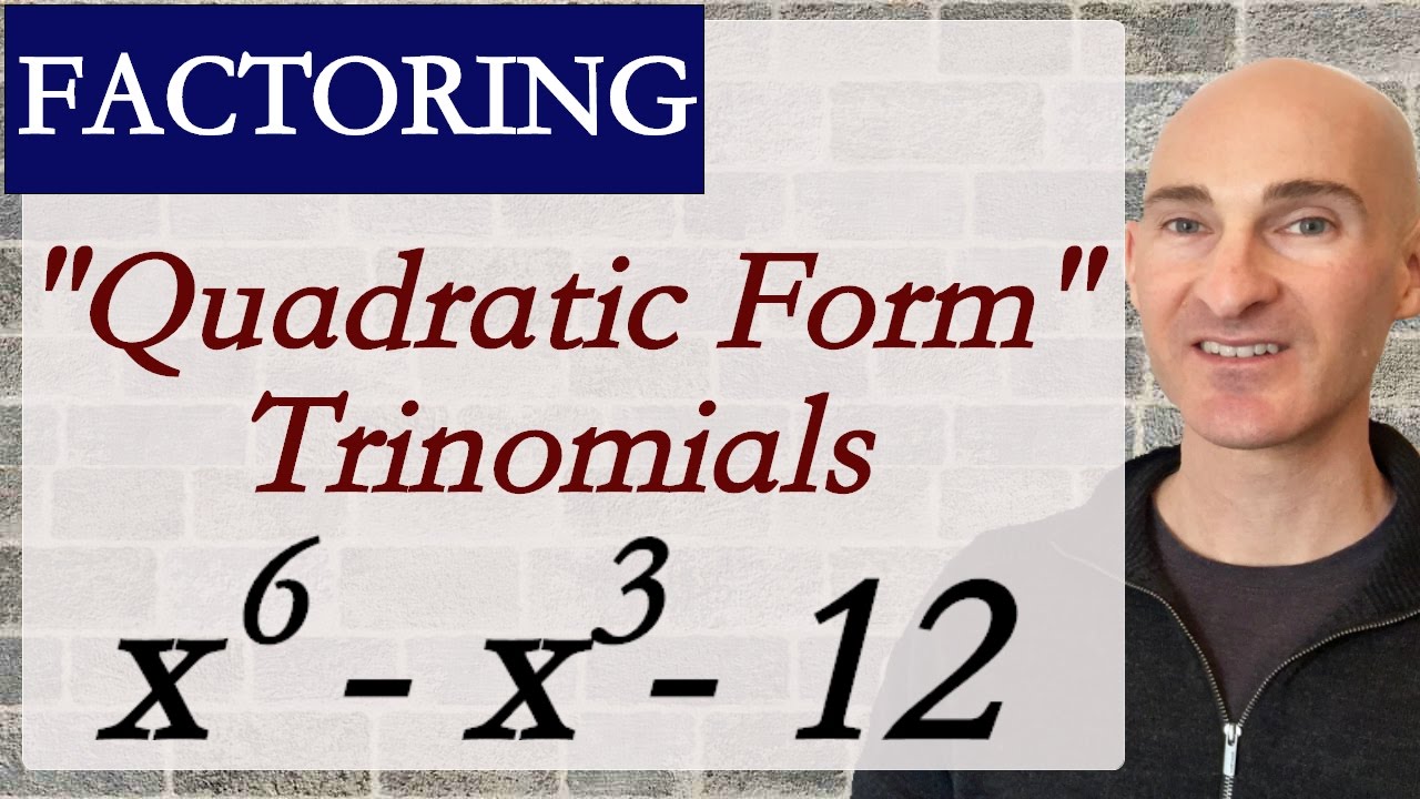 Factoring Quadratic Form Trinomials - Math Tutorial by Mario's Math Tutoring