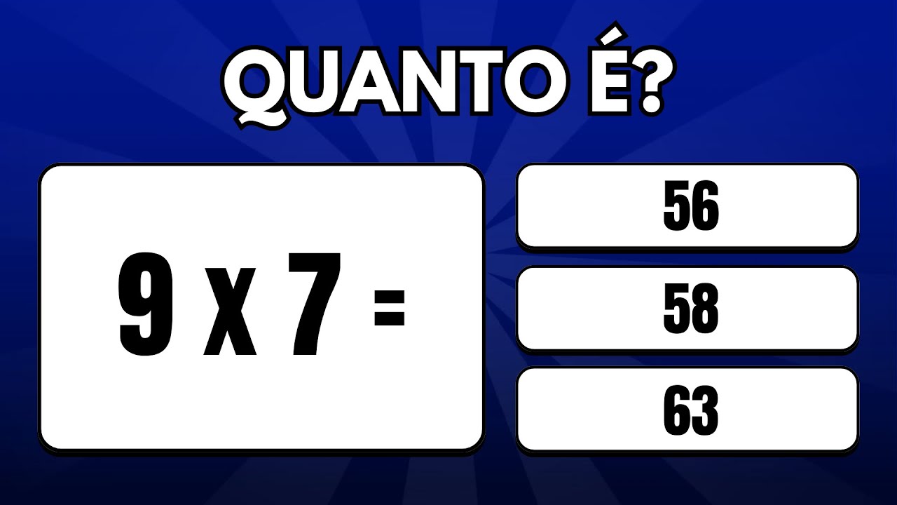 Desafie-se com o Quiz da Tabuada de Multiplicação! 🧮 50 Perguntas para Testar Seus Conhecimentos