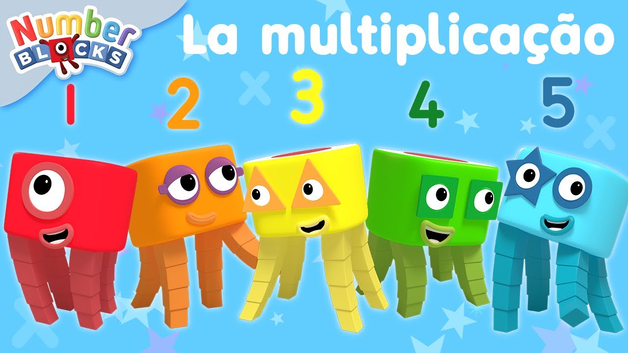 Aprenda a Tabuada de Multiplicação com Numberblocks para Crianças 🇧🇷