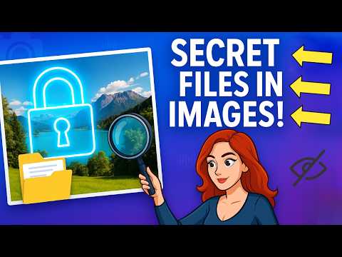 How to Hide ANY File Inside an Image or Audio! (Steganography Trick)