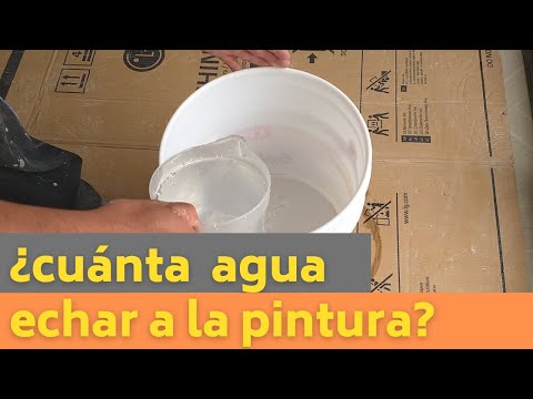 Como preparar y diluir  la pintura para pintar una pared