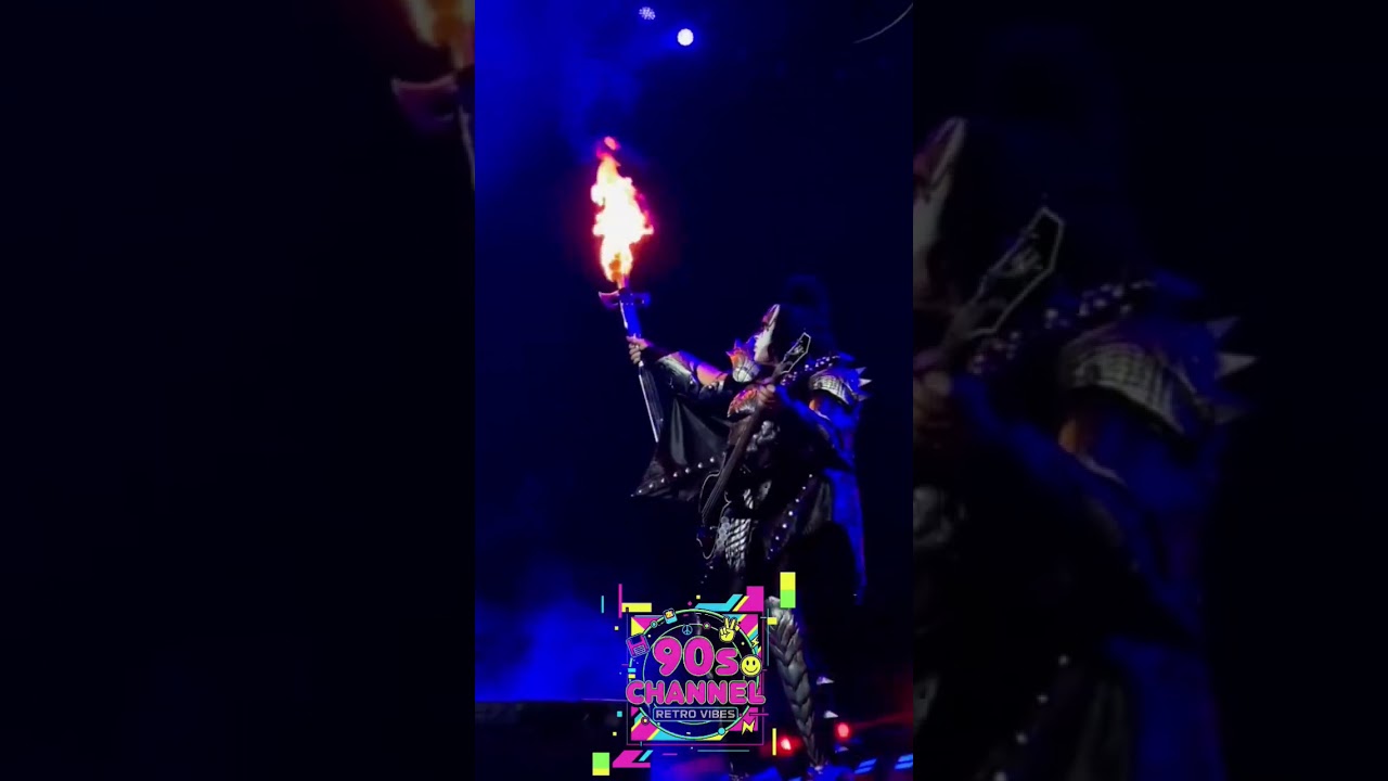 Gene Simmons' Epic Breath of Fire🔥 at the 90s Kiss Concert!