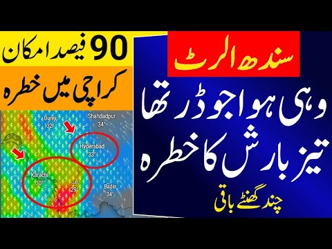 Weather Update Karachi , Sindh | Heavy Rain Alert in Sindh | Karachi Weather | Sindh Weather Today