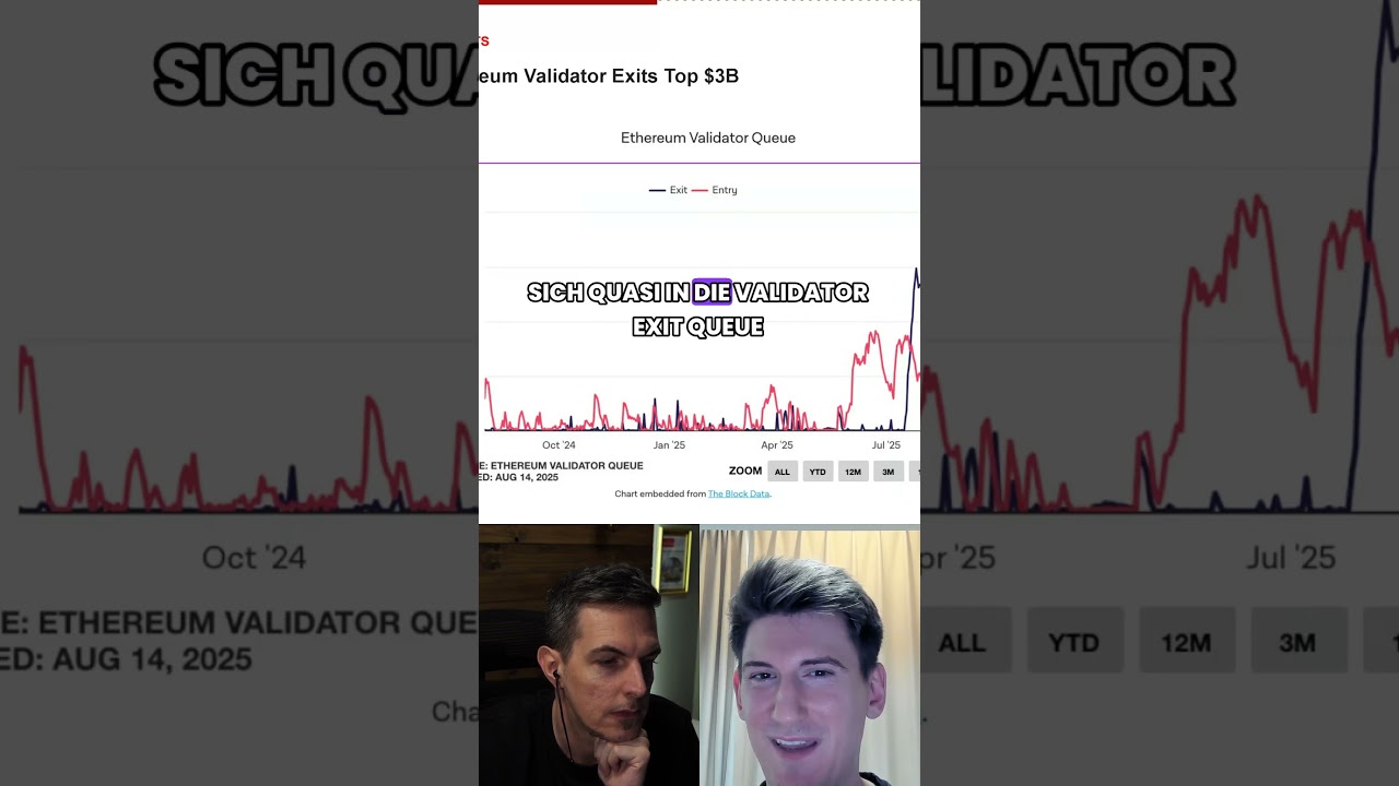 Schockierende Nachricht: ETH Validatoren steigen aus dem Staking aus! 😱